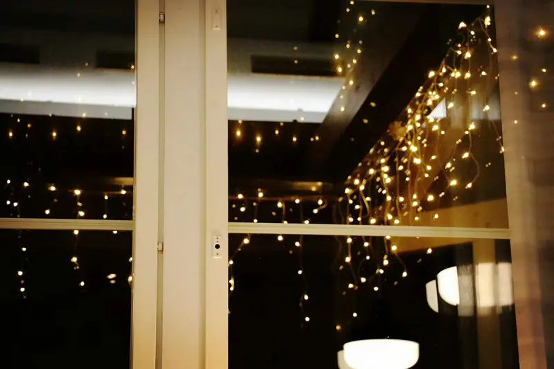3 м * 1 144LED сосулька снегопад висит Шторы Строка Фея Света Рождество Главная