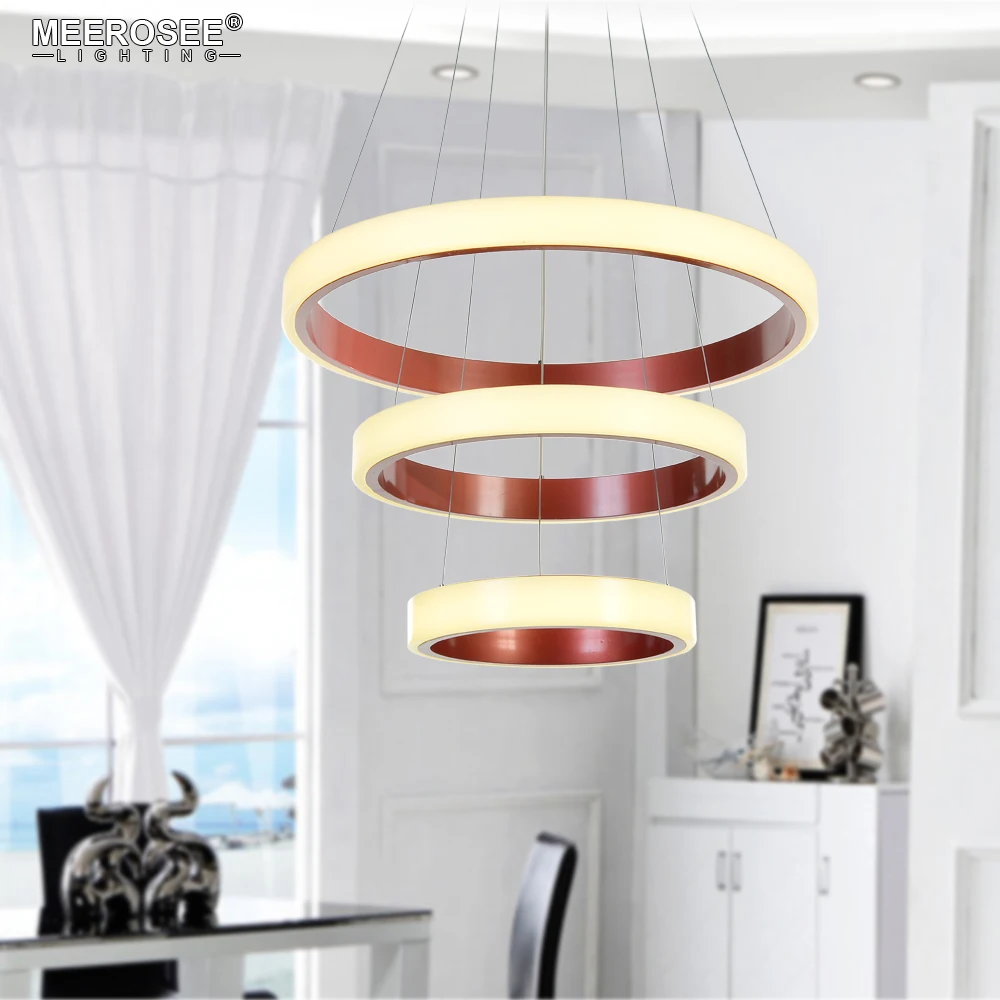 Новое поступление 3 кольца LED подвесной светильник для гостиной Светодиодная
