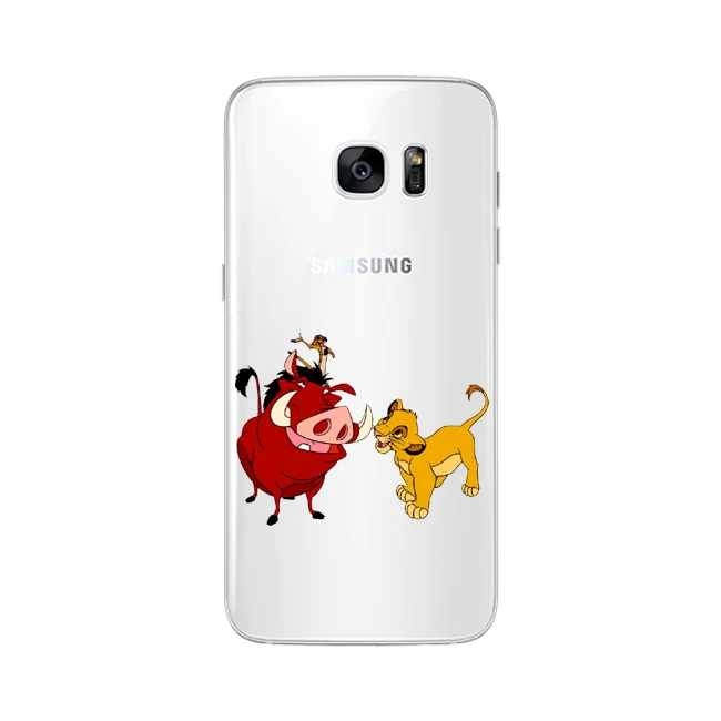 Король Лев Пумба Акуна Матата Мягкий силиконовый чехол для телефона samsung Galaxy S6 S7EDGE S8 S9 S10PLUS S10Lite M10 M20