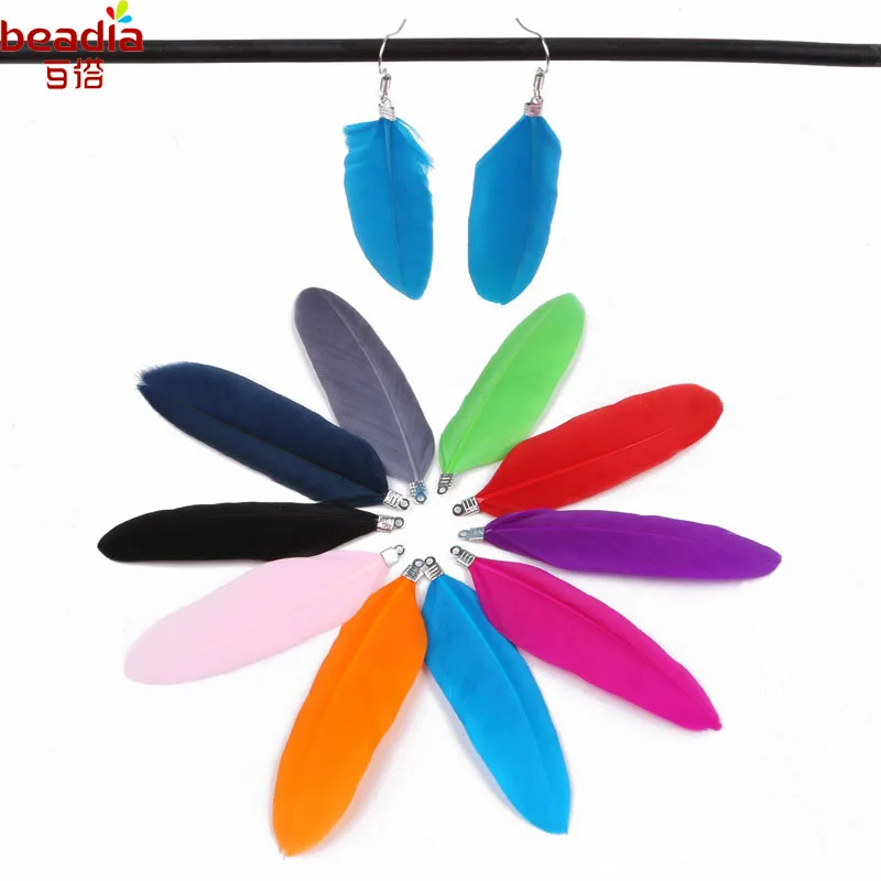 2018 Новое поступление супер милая красивая подвеска в виде пера одиннадцать