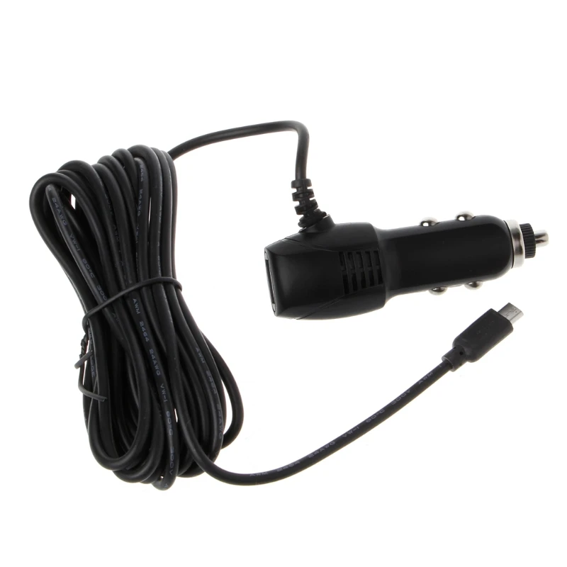 Micro USB Порты и разъёмы 5V 2A автомобиля Зарядное устройство адаптер для Видеорегистраторы для автомобилей автомобиля зарядки ж/3,5 м кабель