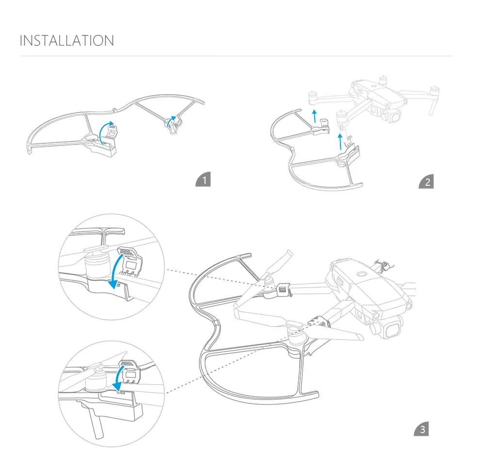 PGYTECH DJI Mavic 2 светодиодный защитный пропеллер с красочным режимом освещения Квадрокоптер Дрон аксессуары для Mavic 2 Pro& Zoom
