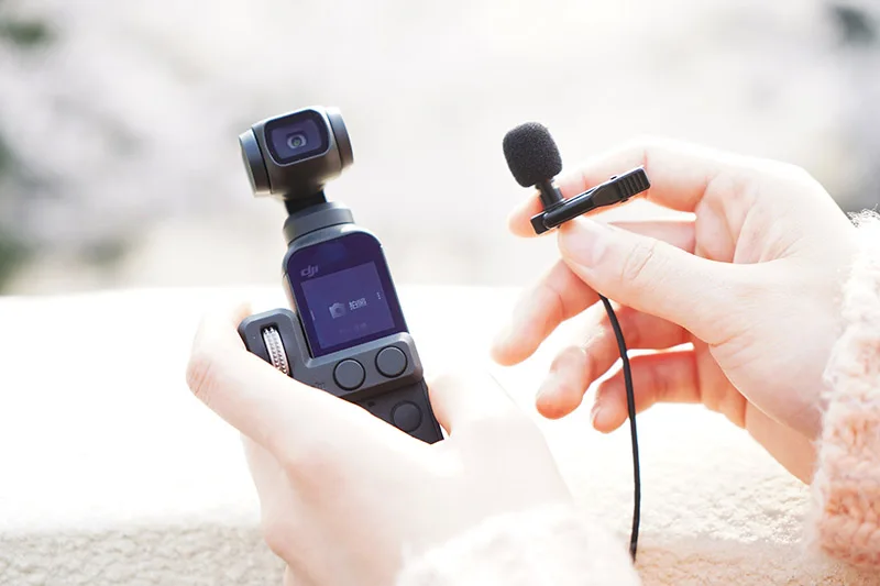 Для оригинального DJI Osmo карманного микрофона адаптер 3,5 мм поддерживает внешний 3,5 мм крепление для микрофона разъем TRS DJI Osmo карманные аксессуары