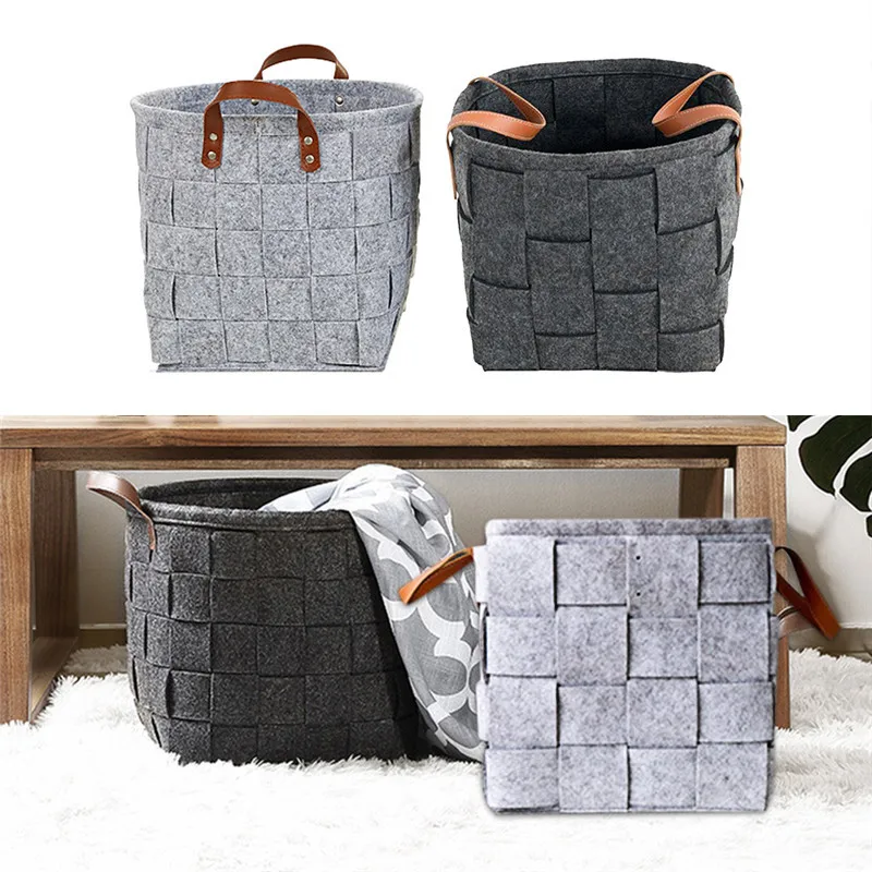 Войлок шить закуски корзина для хранения Рабочий стол ткань мусора Костюмы