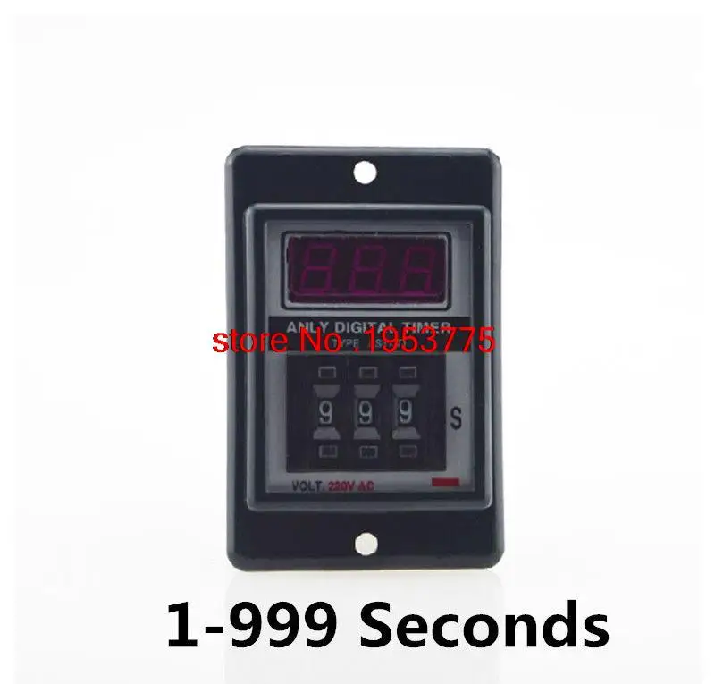 

DC 12V Power ON Delay Timer Time Relay 1-999 Seconds