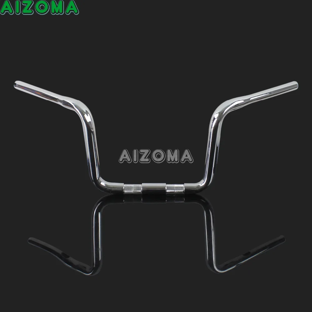 Хромированный руль для мотоциклов стальной 10 &quotRise 1 1/4&quot 25 мм вешалка Harley Sportster