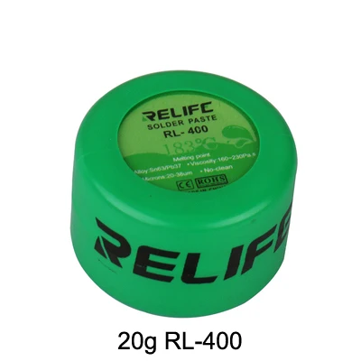20g RL-400 Высокое качество флюс паяльной пасты No-чистый RELIFE пайки пастообразный припой олова Sn63/Pb67 для паяльник - Цвет: 20g RL-400