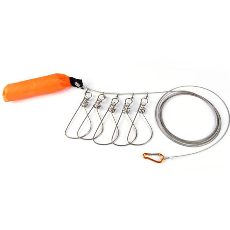 5 м рыболовный замок с пряжкой из нержавеющей стали для живой рыбы ремень