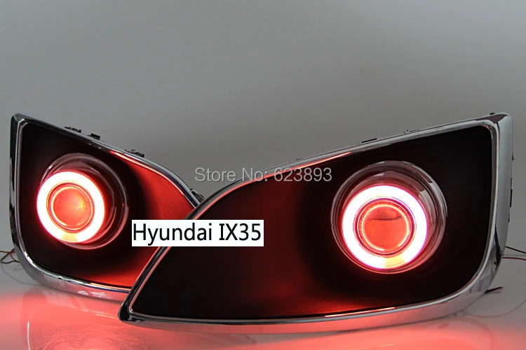 2x светодиодный дневные ходовые огни DRL Объектив проектора Противотуманные фары +