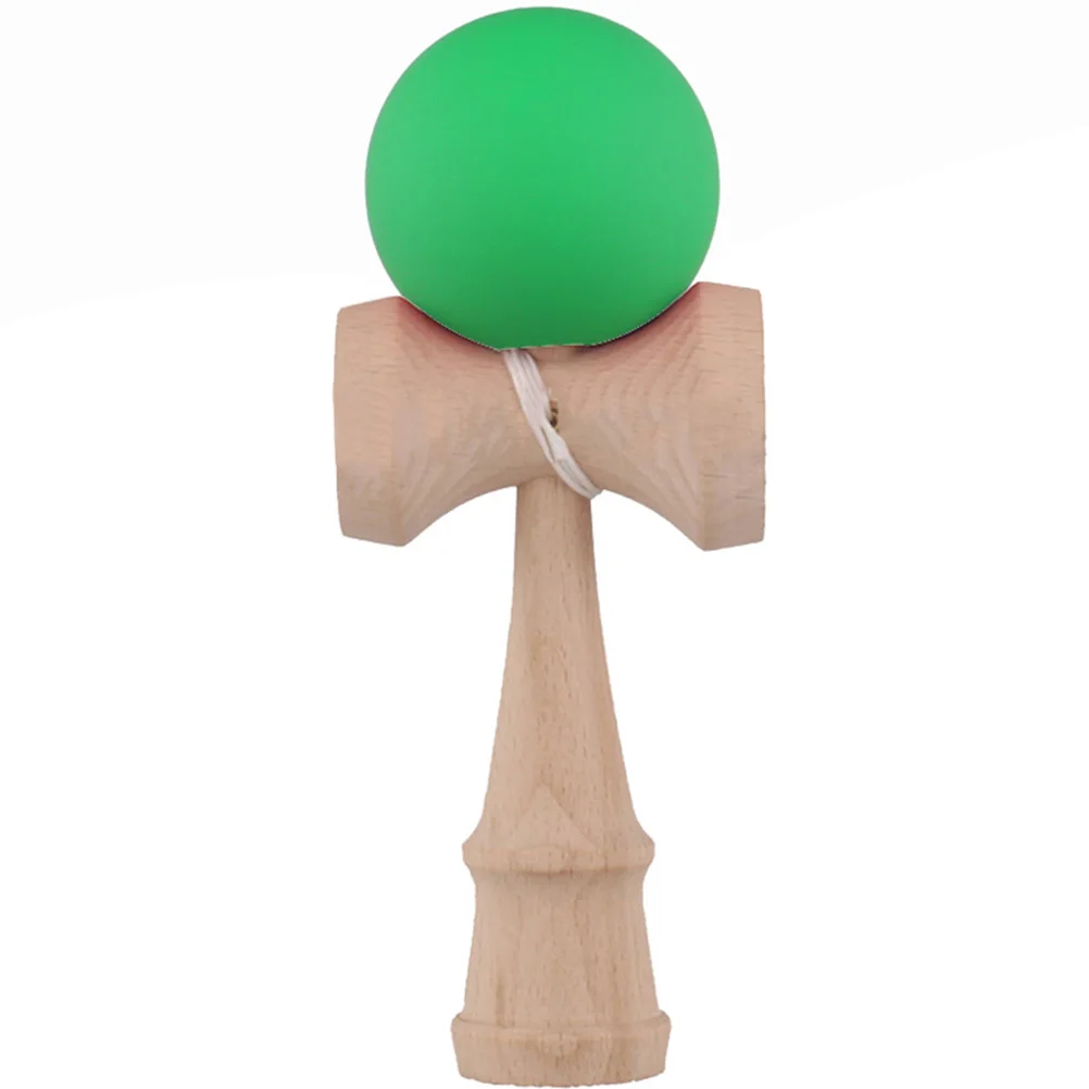Профессиональная 18,5 см Традиционная игрушка резиновая краска Kendama матовый шар Kid Kendama деревянный мяч