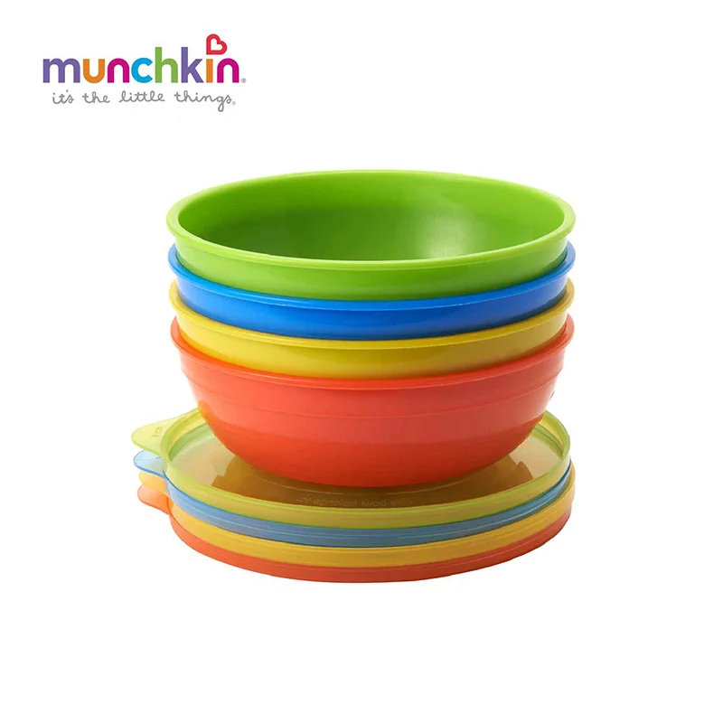 Munchkin baby Love a Bowls Набор для кормления младенцев набор детская посуда BPA