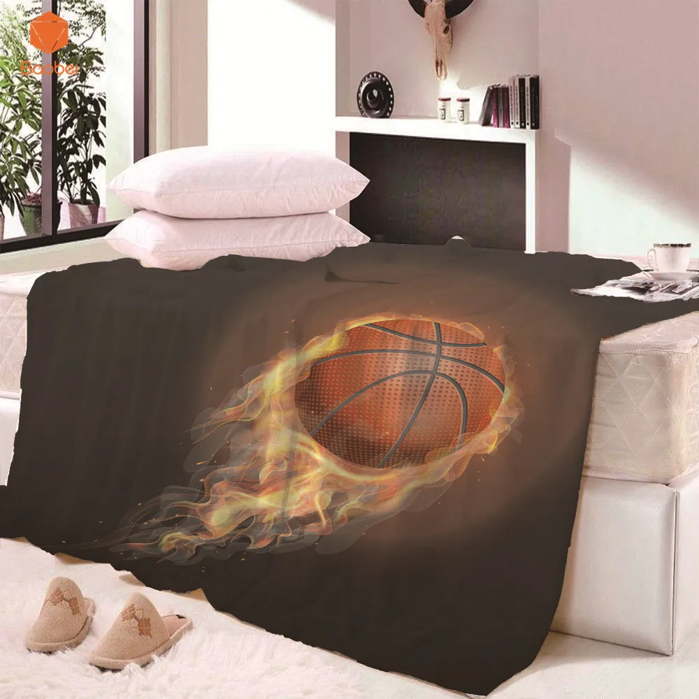 

Firing Basketball Super Soft Cozy Velvet Plush Throw Blanket For Bed BeachTowel Thicking Blanket Throws bedsheet Travel CB68