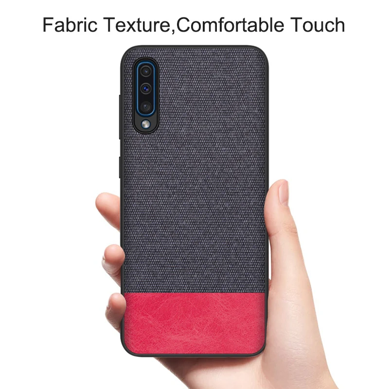 Чехол для samsung Galaxy A50 2019 мягкая ткань заднюю крышку телефона линии чехол 50 A10 A20 a30 A40