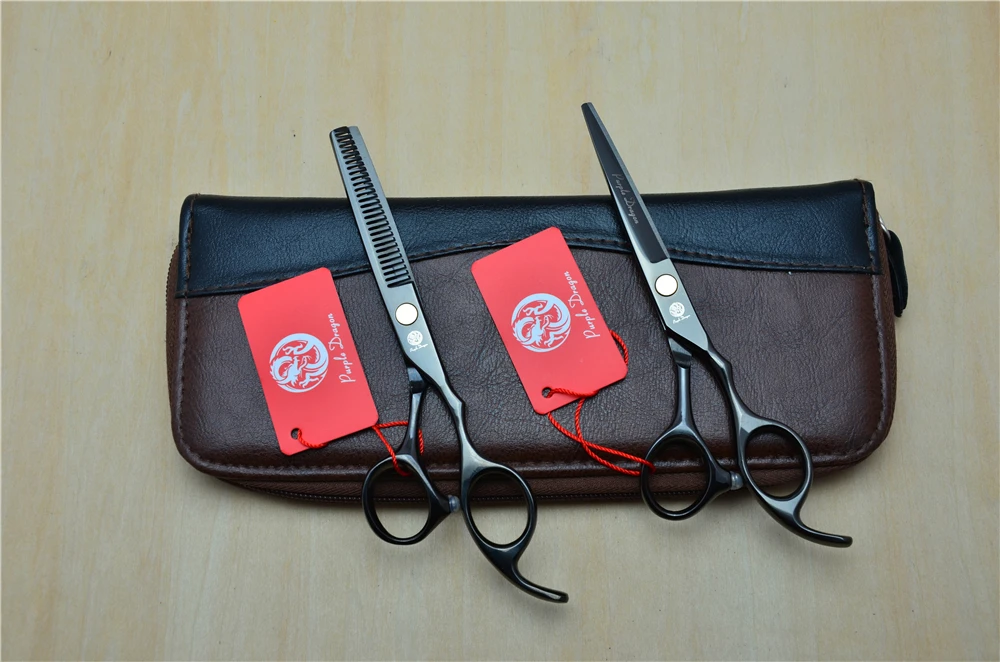 Профессиональные Парикмахерские ножницы для стрижки 5 дюйма 16 см с фиолетовым