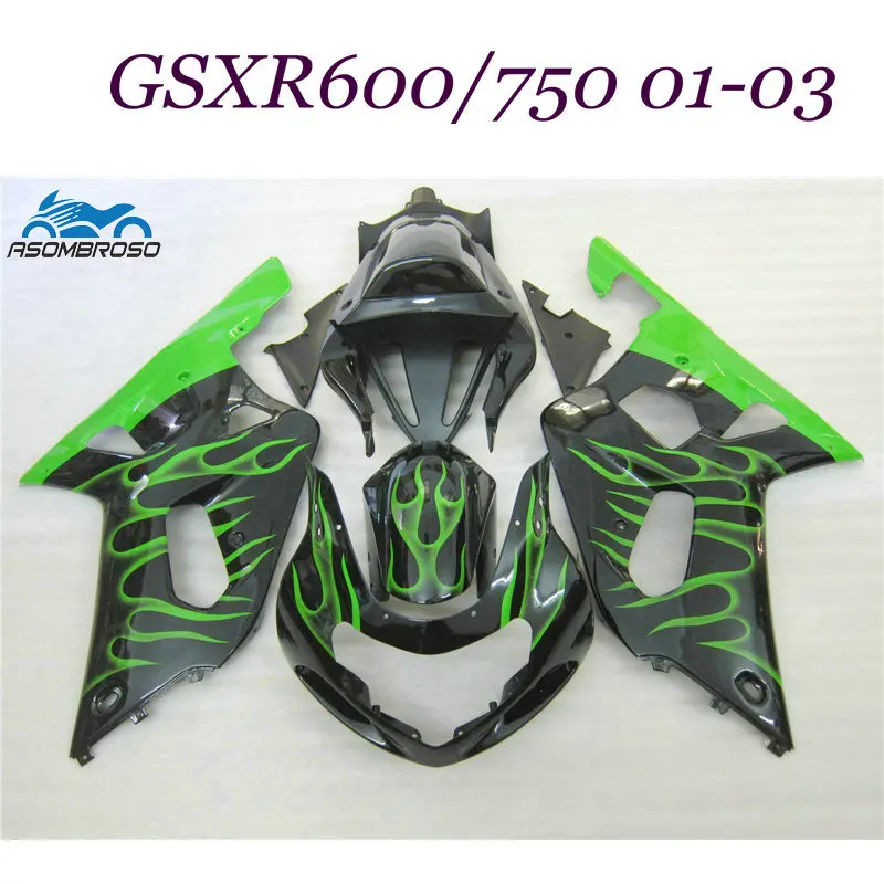 Комплект обтекателей на заказ для Suzuki 2002 2003 GSXR600 GSXR750 GSX R600 01 02 03 R750 мотоциклетные