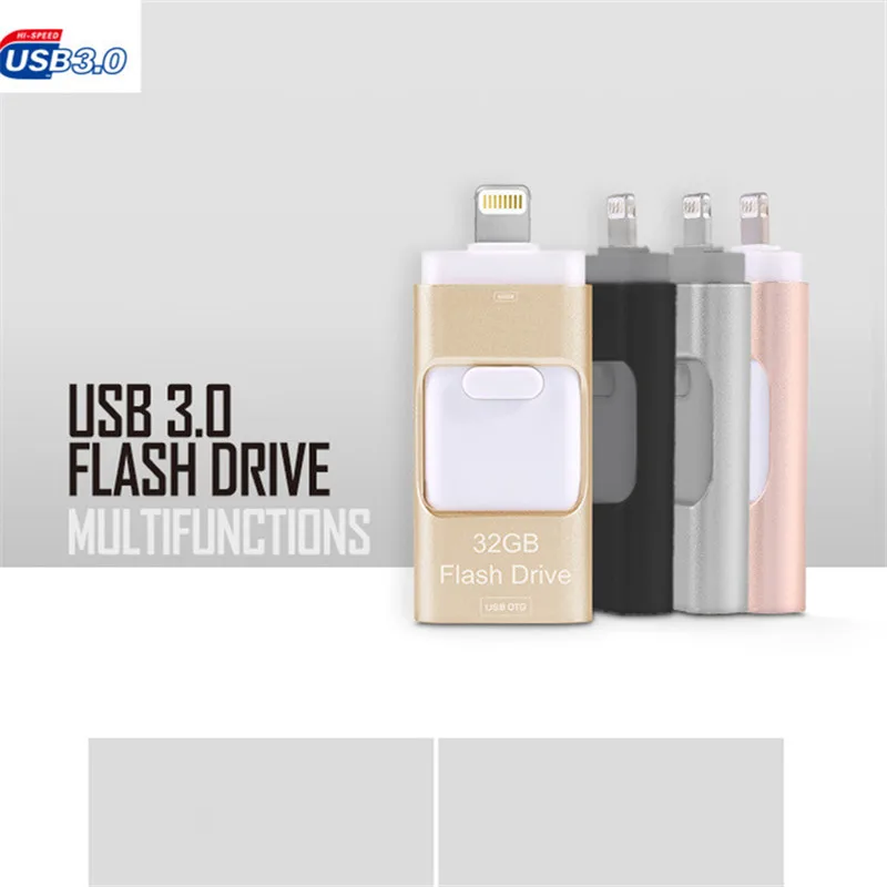 Usb флэш-накопитель 3.0 HD флешки Lightning данных для iPhone/iPad/ipod интерфейс USB накопитель