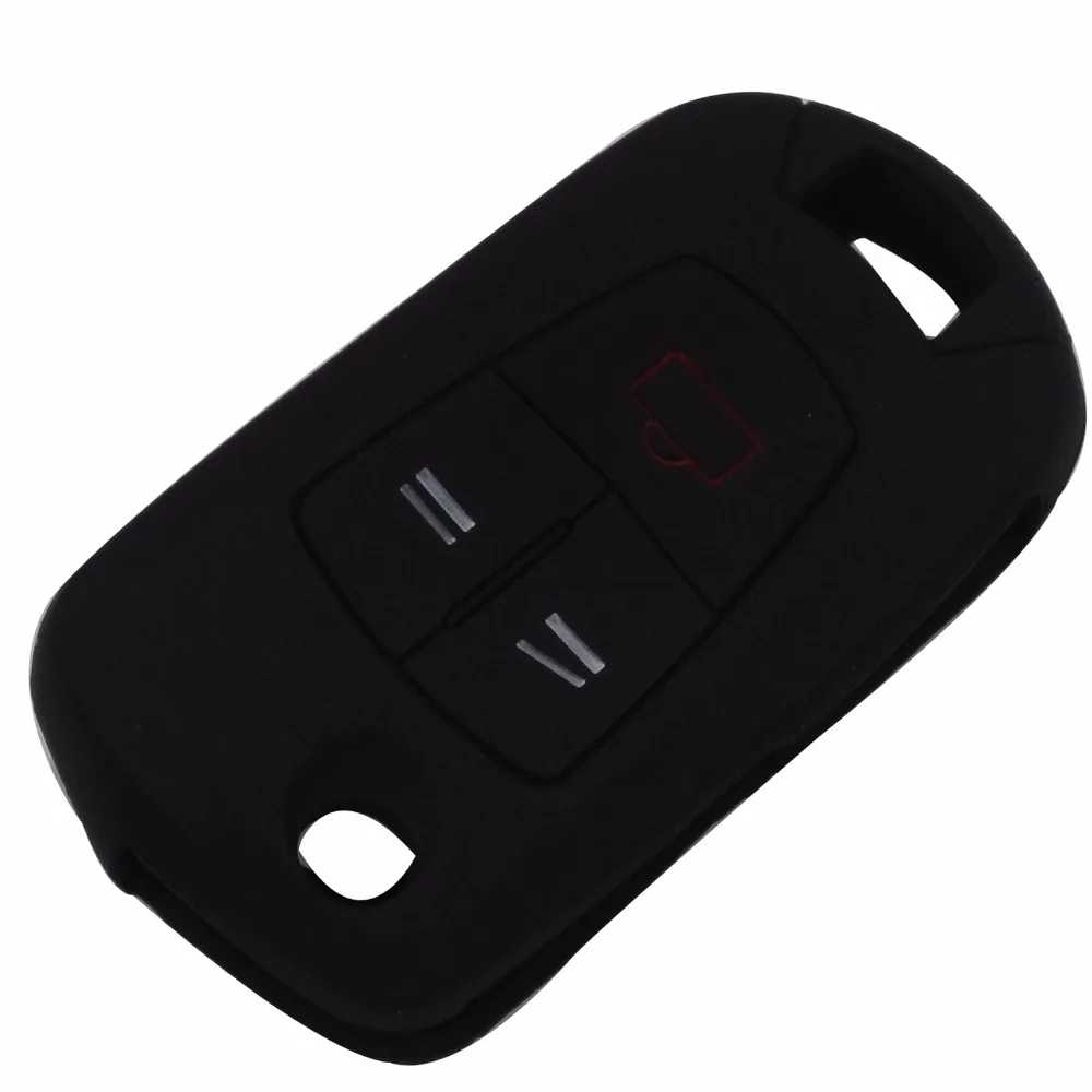 Jingyuqin 3 Buttons Remote Silicone Car key cover Case Fob For Ope Vauxhall Astra Vectra Corsa Signum | Автомобили и мотоциклы