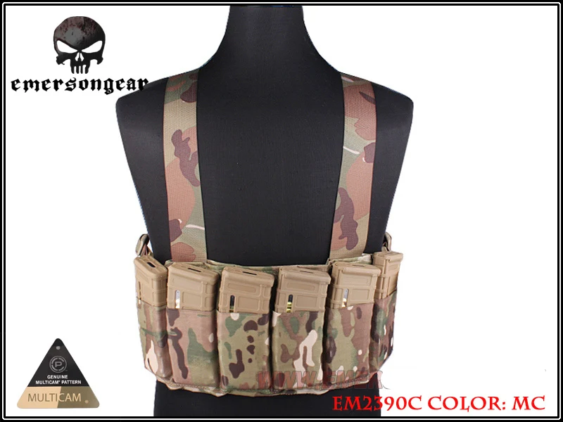 Multicam Emerson Военный Камуфляжный скоростной SCAR-H нагрудная установка Тактический Жилет Охотничий защитный мульти-карман жилет для переноски EM2390 - Цвет: Multicam