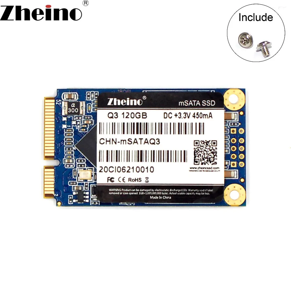 Zheino mSATA SSD жесткий диск 120 ГБ 240 ГБ 480 ГБ 128 ГБ 256 512 1 ТБ SATA3 Внутренний твердотельный жесткий диск для настольного ПК ноутбука