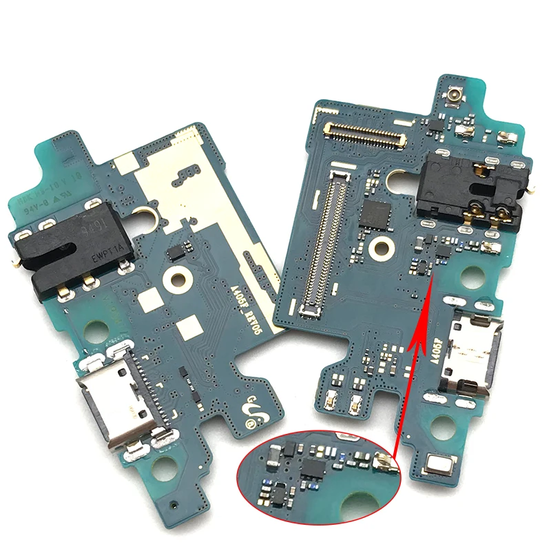Micro USB зарядное устройство док-коннектор, зарядный порт микрофон гибкий кабель для samsung A40 A405F запасные части