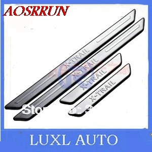 

For Nissan X-TRAIL 2008 2009 2010 2011 2012 Stainless Steel Door Sill Scuff Plate emblems car accessories car-styling auto 4PCS