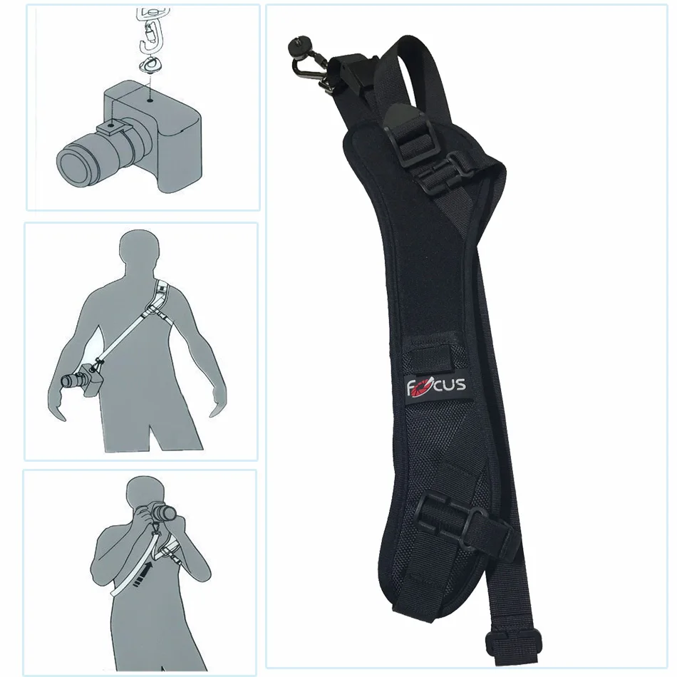 Быстрое крепление на одно плечо для фотоаппарата Nikon Sony Pentax Canon 7D 5D MarkII D800 A77|neck strap