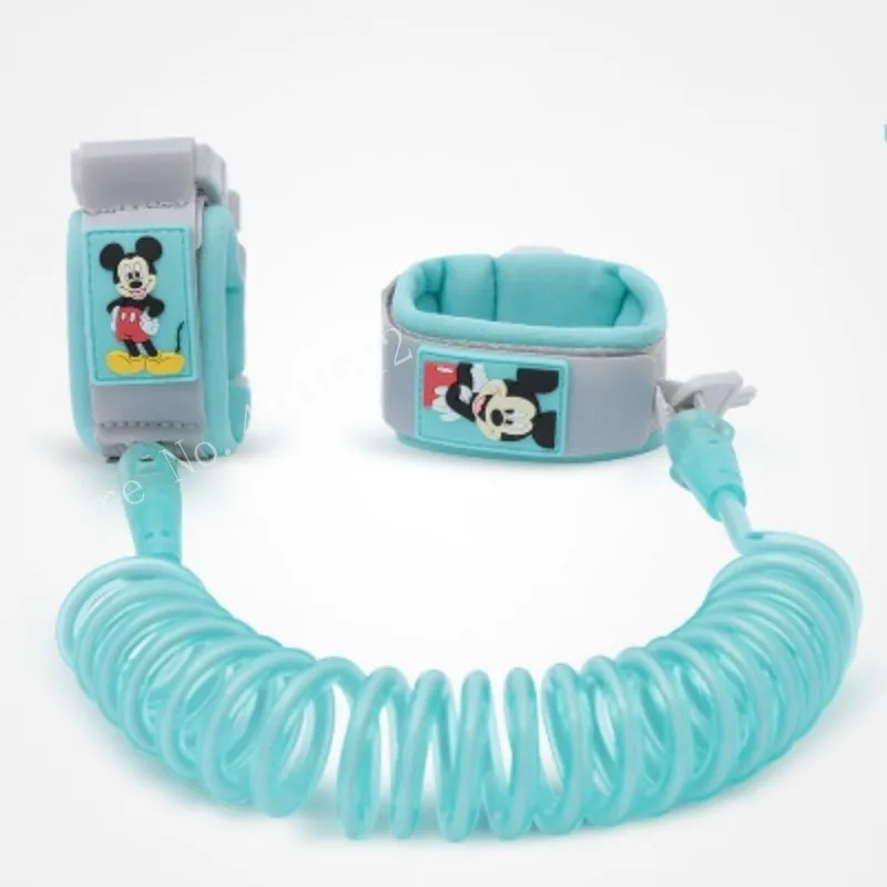 Disney Mommy сумка usb-обогреватель Оксфорд коляска сумка Многофункциональный рюкзак для матерей водонепроницаемый Мать пеленки мешок ребенка Микки Минни - Цвет: anti-lost rope 1.8m