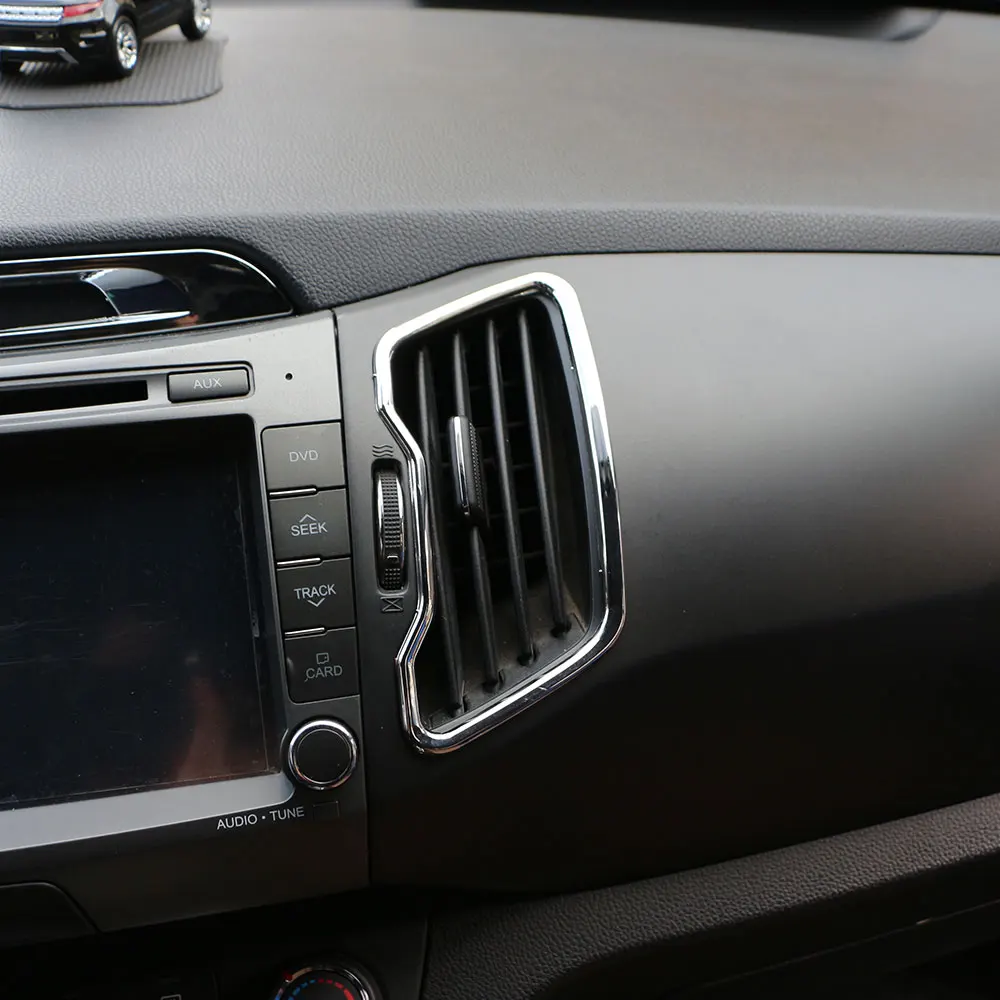 Цвет моя жизнь 2 шт Автомобильный Центр хромированная отделка на вентиляционное