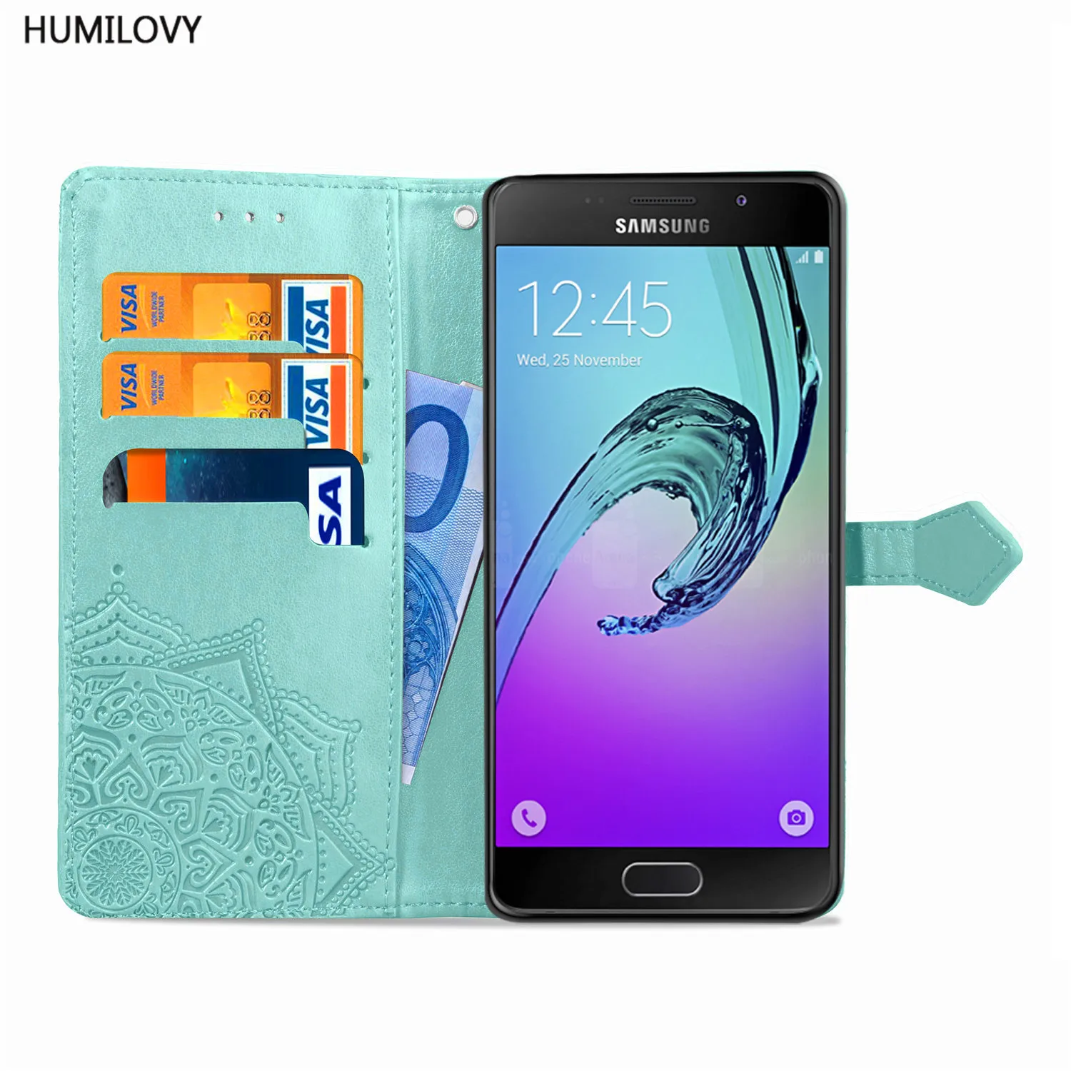 Флип-кейс для Samsung Galaxy A5 2016 2017 чехол A510 A520 Роскошный чехол-кошелек с отделением