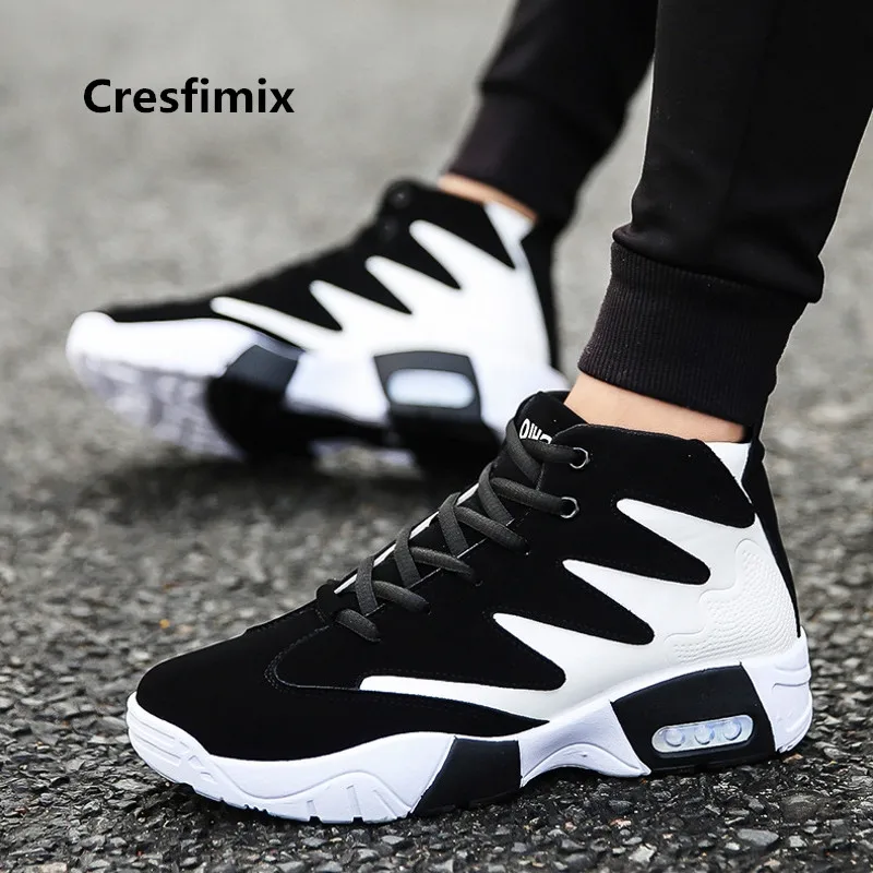 Cresfimix/Мужская модная удобная демисезонная высокая обувь Мужские стильные