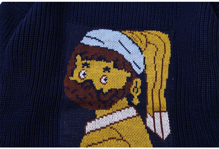 Повседневные винтажные женские зимние свитера с длинным рукавом Женский Осенний