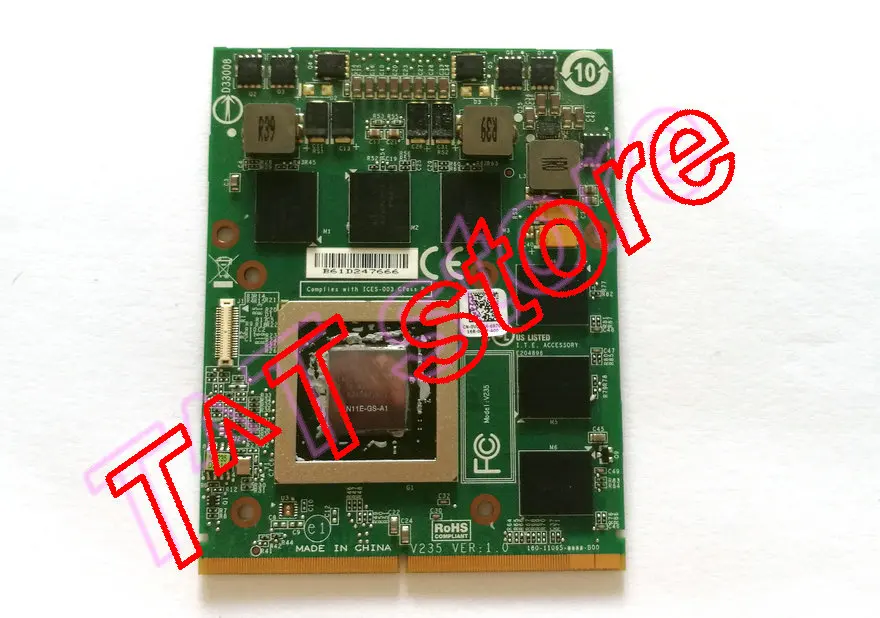 original GTX460M GTX 460M VDV04 0VDV04 CN-0VDV04 N11E-GS-A1 MXM 3.0 DDR5 1.5GB FOR M17X M18X Graphics video card free shipping | Компьютеры