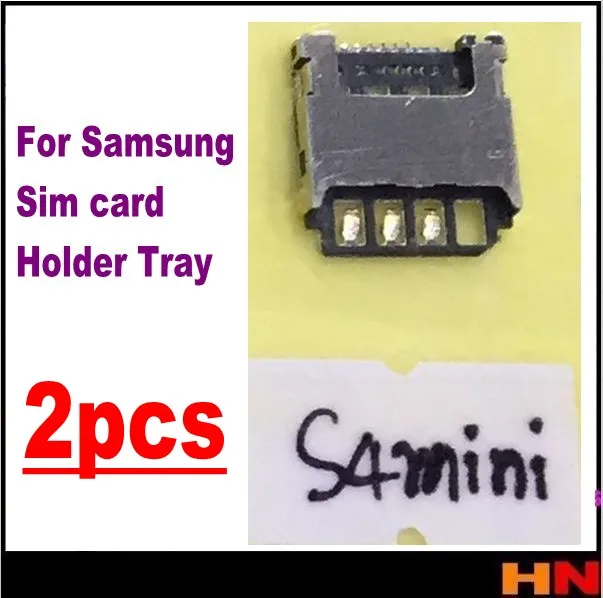 2 шт. для samsung S4 mini i9195 i9190 i9198 s7568i гнездо micro sim карты держатель лоток|sim card socket|sim socket