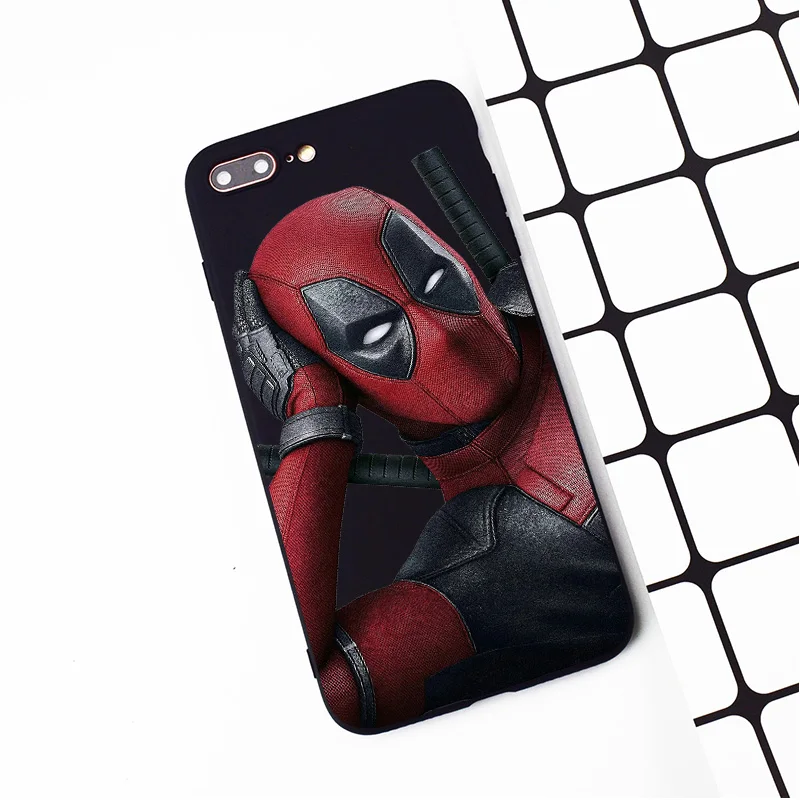 M492 Funny Deadpool Black Soft TPU Silicone Case Cover For Apple iPhone 11 Pro XR XS Max X 8 7 6 6S Plus 5 5S 5G SE |