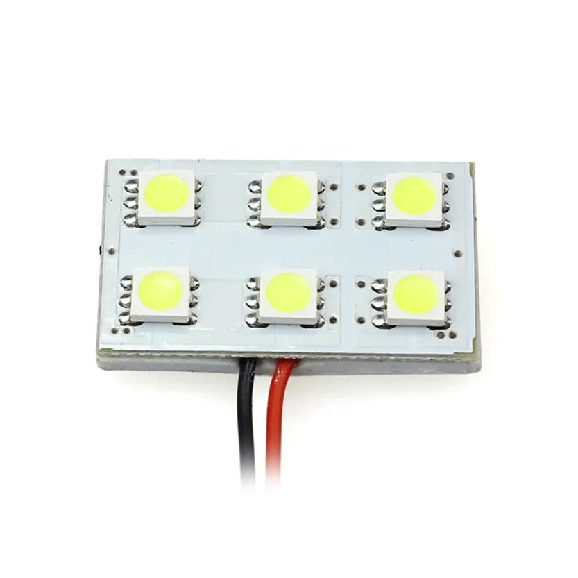 6 SMD 5050 LED T10 BA9S Купол света салона автомобиля свет панели лампы Прямая поставка|t10