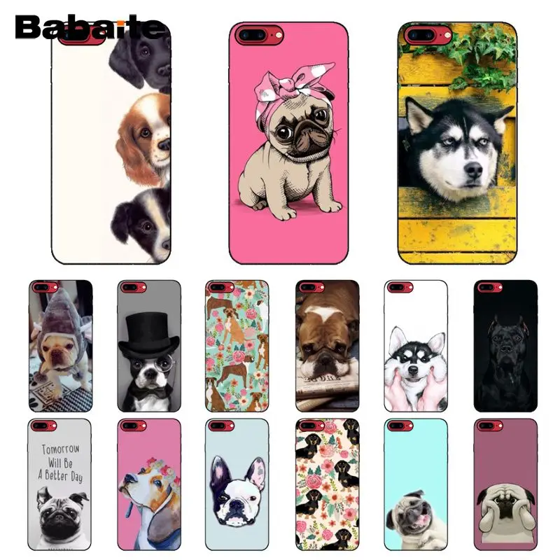 Babaite Pug seen things собачья шляпа для чтения Художественный Черный Мягкий силиконовый