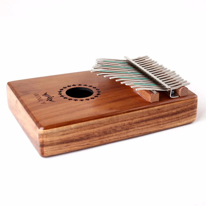 17 ключ палец калимба Mbira Sanza большой пианино карманный размер поддерживающая