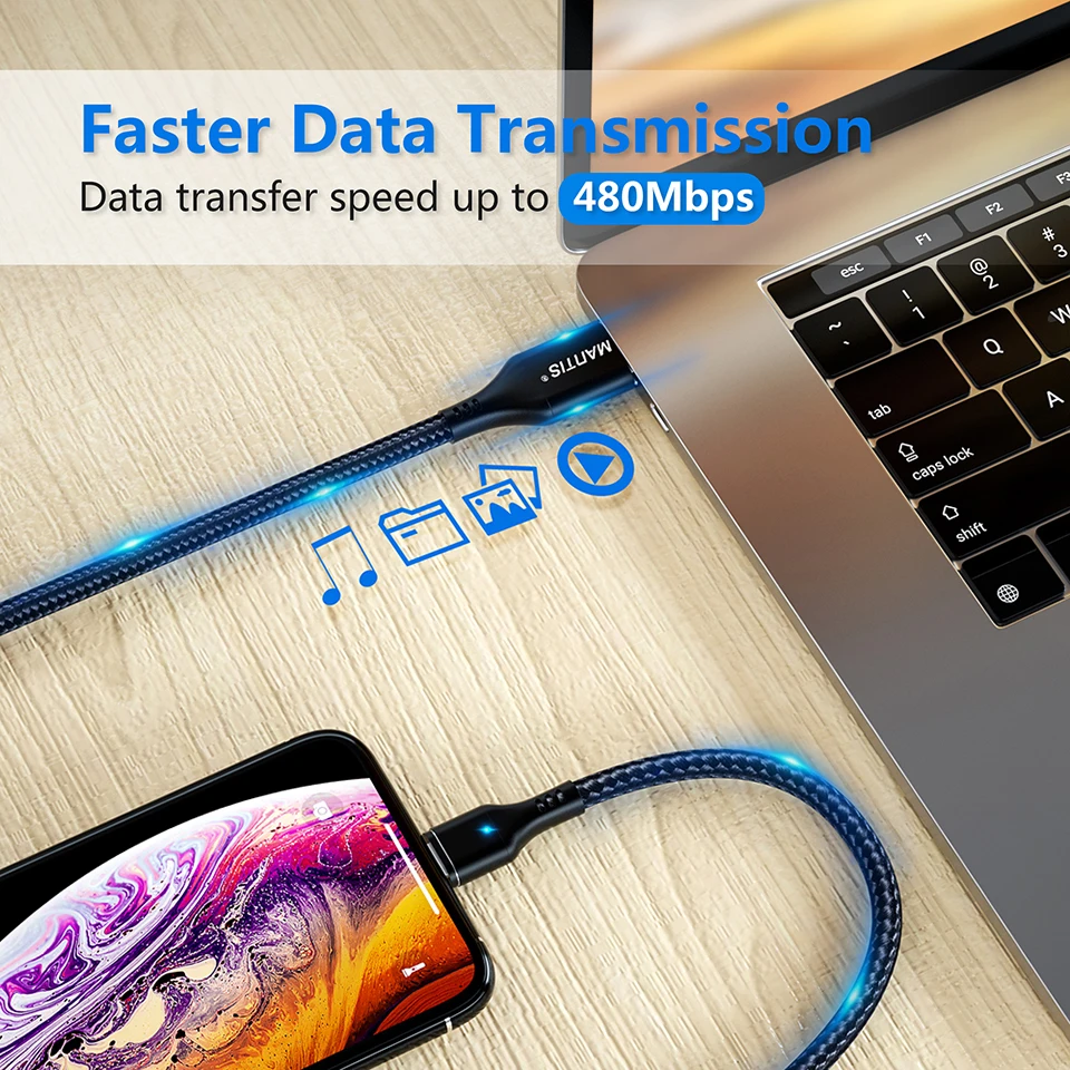 ZRSE Магнитный Micro Usb кабель для Iphone samsung 3A Быстрая зарядка данных провод шнур магнит Зарядное устройство Usb type C кабель для мобильного телефона