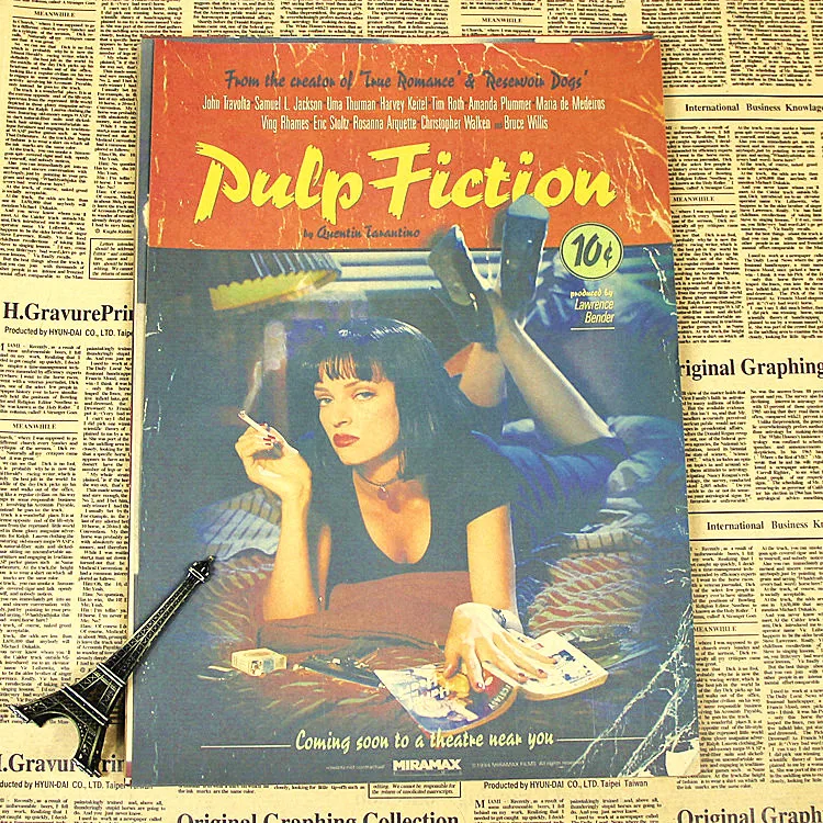 Криминальное художественное оформление классический фильм винтажный Ретро