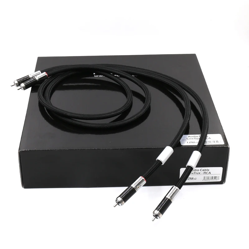Lineflux (RCA) Аудиокабели серии Flux RCA с родиевым штекером из углеродного волокна|audio rca