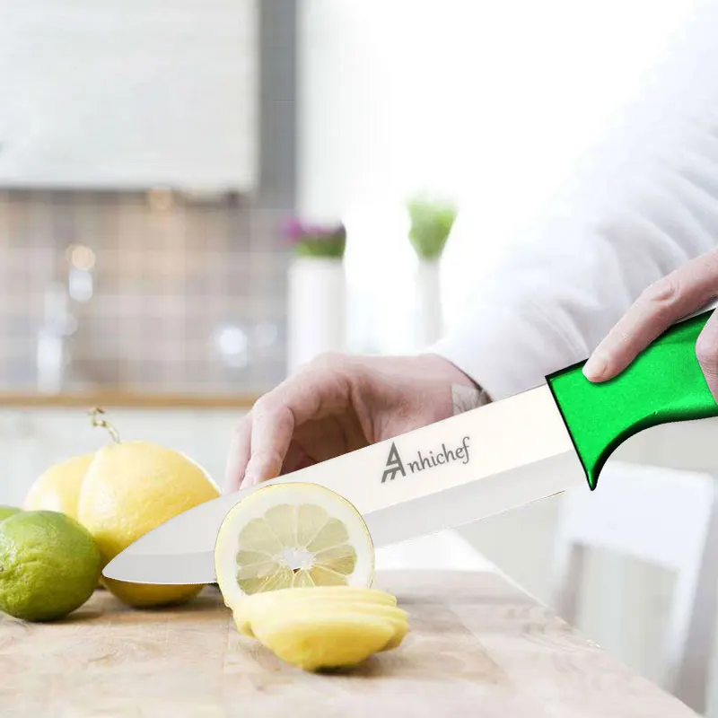 Anhichef керамические кухонные аксессуары, нож 5 ''нарезки 4'' утилита 3 ''для очистки фруктов, кухонные ножи, очень Лидер продаж, инструменты для приготовления пищи