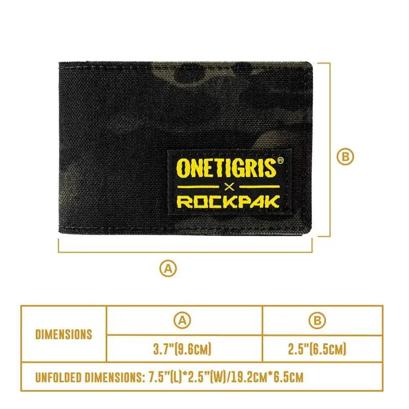 OneTigris ROCKPAK держатель для карт EDC сумка минималистичный Портативный кошелек Дорожный комплект мини-кошелек