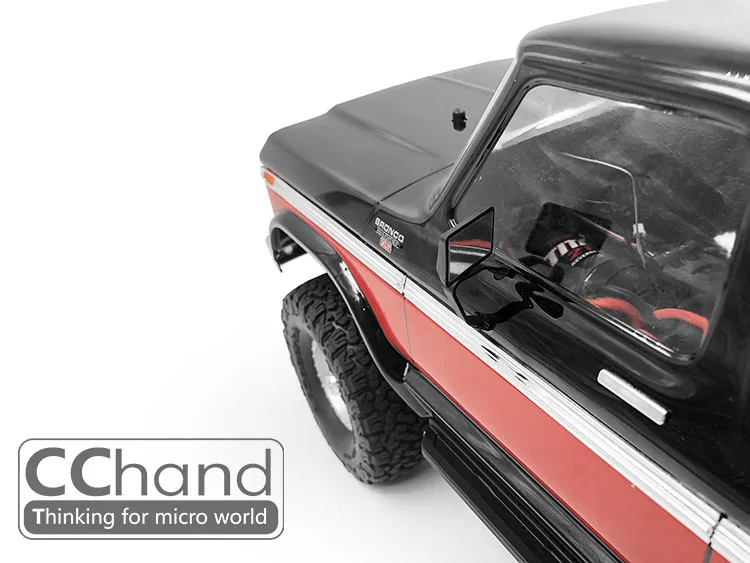 Наклейка на зеркало заднего вида CChand имитация металла для TRX-4 TRX4 Ford BRONCO RC car toy |