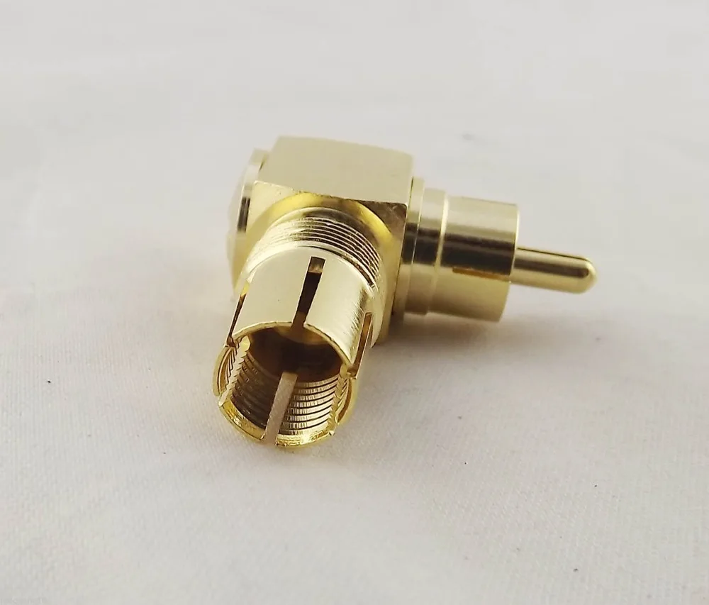 1 пара прямоугольный разъем RCA паяльный |