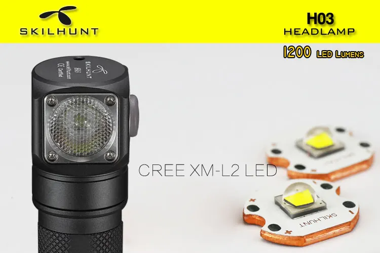 Skilhunt H03 H03R H03F светодиодный фонарик лампа фронтальная Cree XML1200Lm фонарик для охоты, рыбалки, кемпинга фонарик+ повязка на голову
