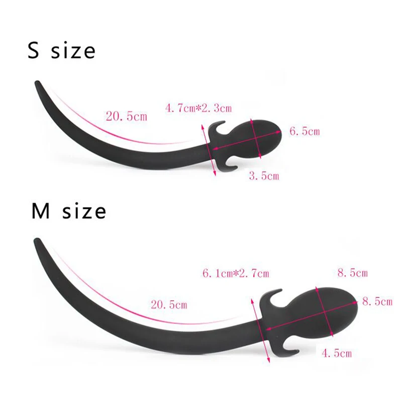 Hot Sale Big Anal Butt Plug tadpole shape Black Silicone Toys Gay Sexy Toy for Women Men |