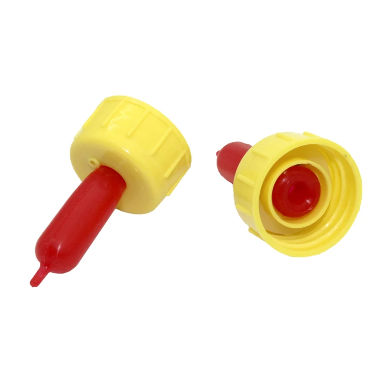 

2 PCS Animal feeding and management equipment Cattle Sheep Kangaroo Swine Dog Cat Silicone nipple Drinking red