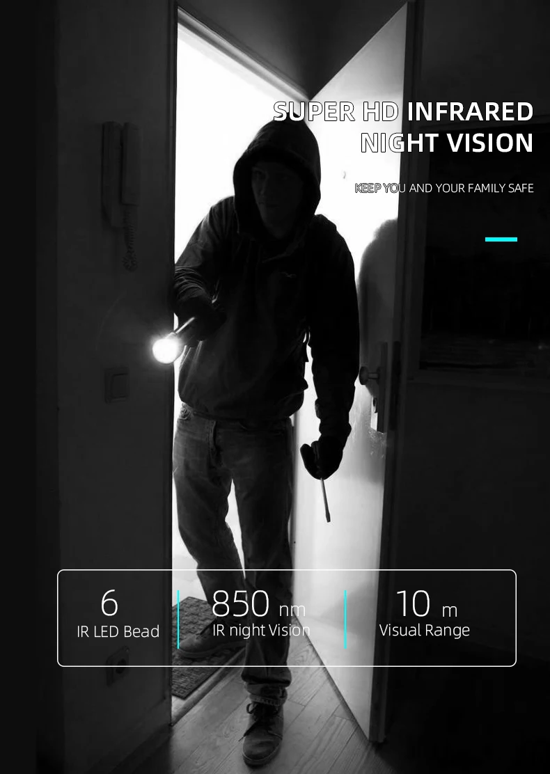 Vikewe видео дверной звонок 1080p HD ночного видения беспроводной WiFi безопасности домашний монитор домофон умный телефон Видимый дверной Звонок камера
