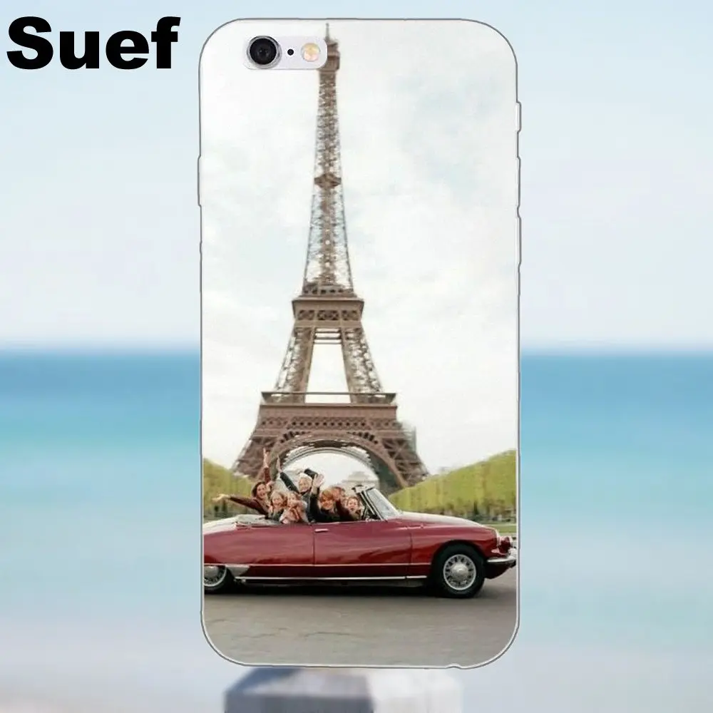 Мягкий чехол для телефона iPhone X 4 4S 5 5S 5C SE 6 6S 7 8 Plus Galaxy J1 J3 J5 J7 A3 A5 2016 2017 винтажный La Tour