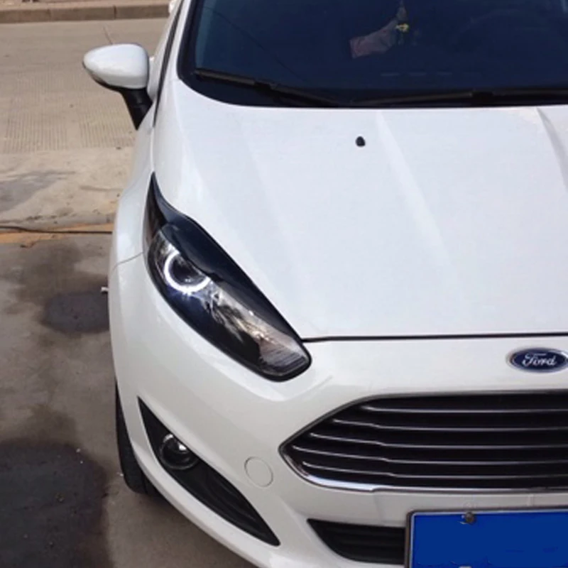 FRP праймер Автомобильные фары брови крышка отделка наклейка для Ford Fiesta MK8 2013